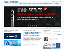 Tablet Screenshot of precisetech.com.my
